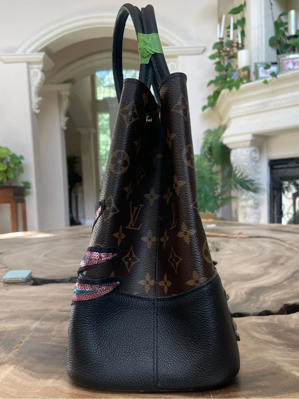 Louis Vuitton Flandrin custom repair sequins space Saturn UFO patch - Picture 4 of 7